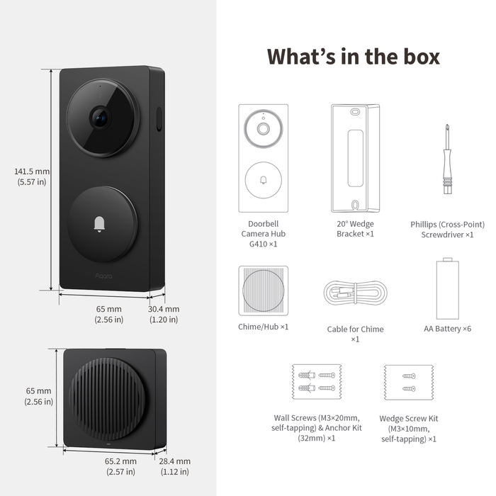 Aqara Video Doorbell Camera Hub G410 Select
