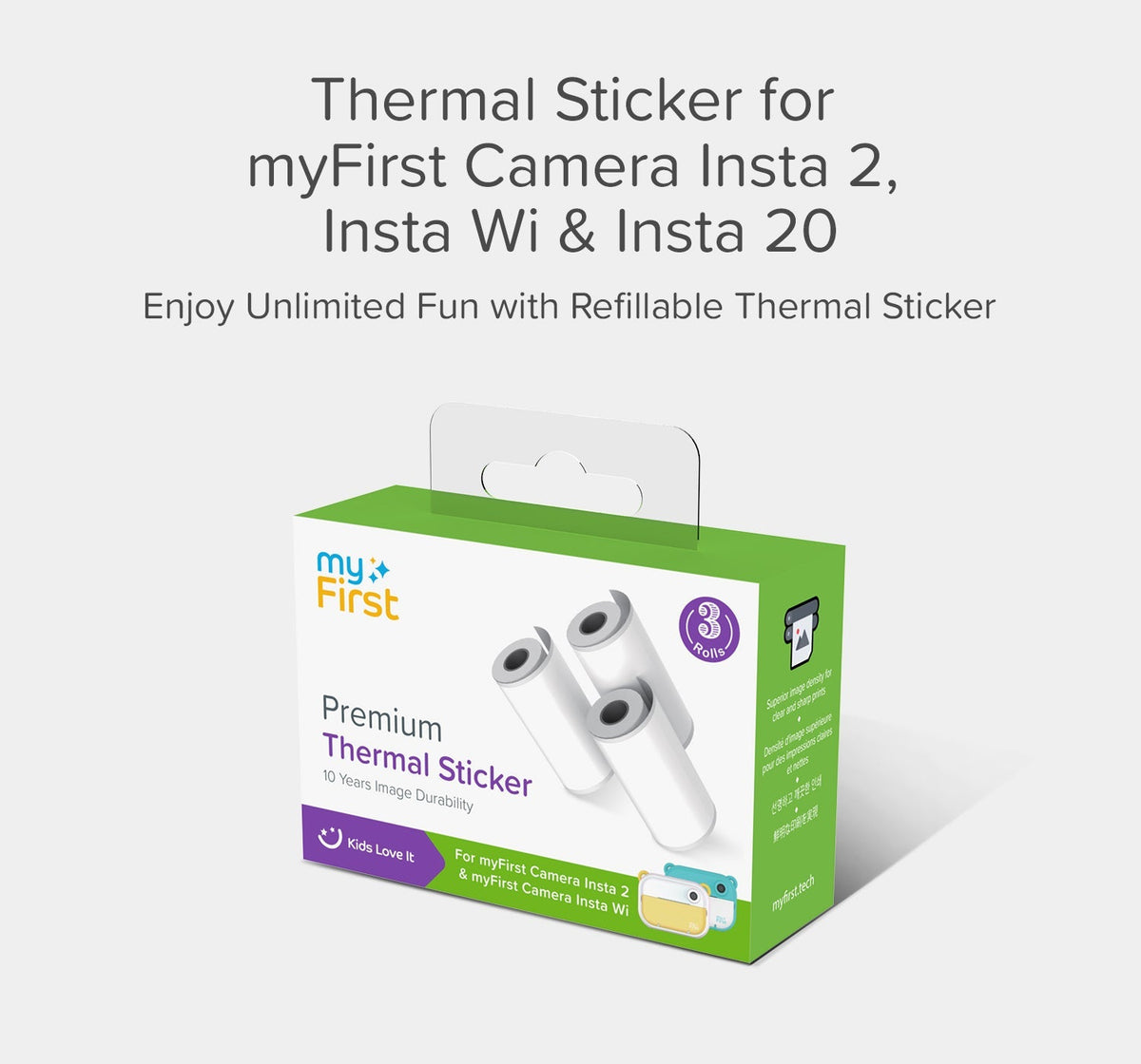 Thermal Sticker for myFirst Camera Insta 2/Insta Wi/ Insta 20 — The ...