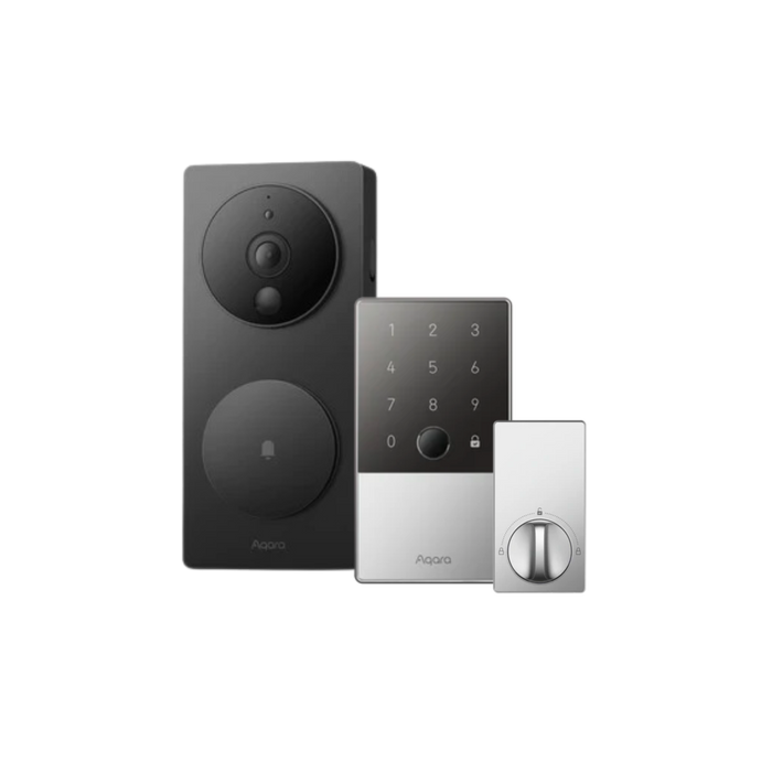 (Bundle) Aqara Video Doorbell G4 with Chime and Aqara U100 Smart Deadbolt Lock