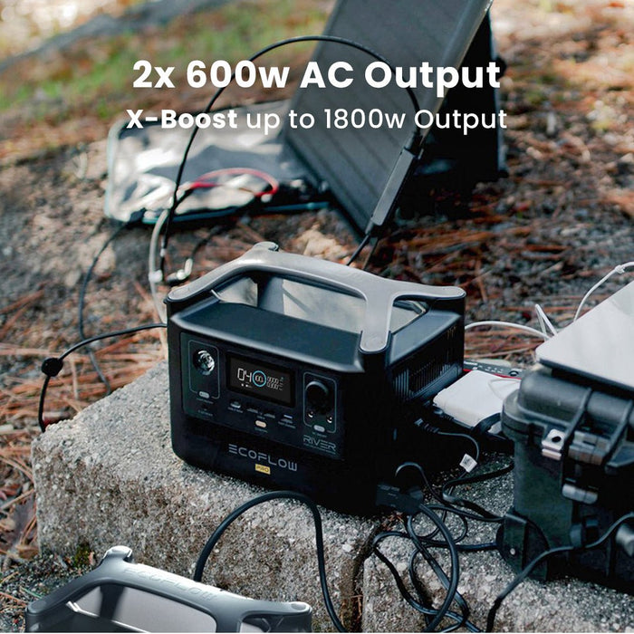 EcoFlow RIVER PRO Portable Power Station - 720Wh Capacity, 600w AC Output - The Technology Store