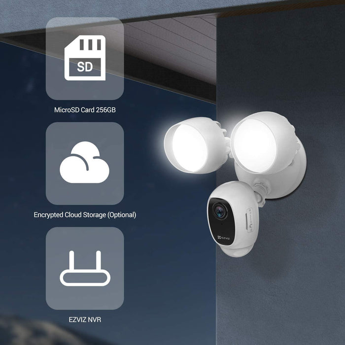 EZVIZ LC1C Smart Home Security Wireless Outdoor Camera with Floodlights - The Technology Store