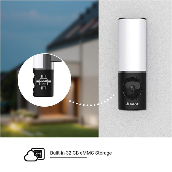 EZVIZ LC3 Smart Security Wi-Fi Wall-Light Camera 4MP - The Technology Store