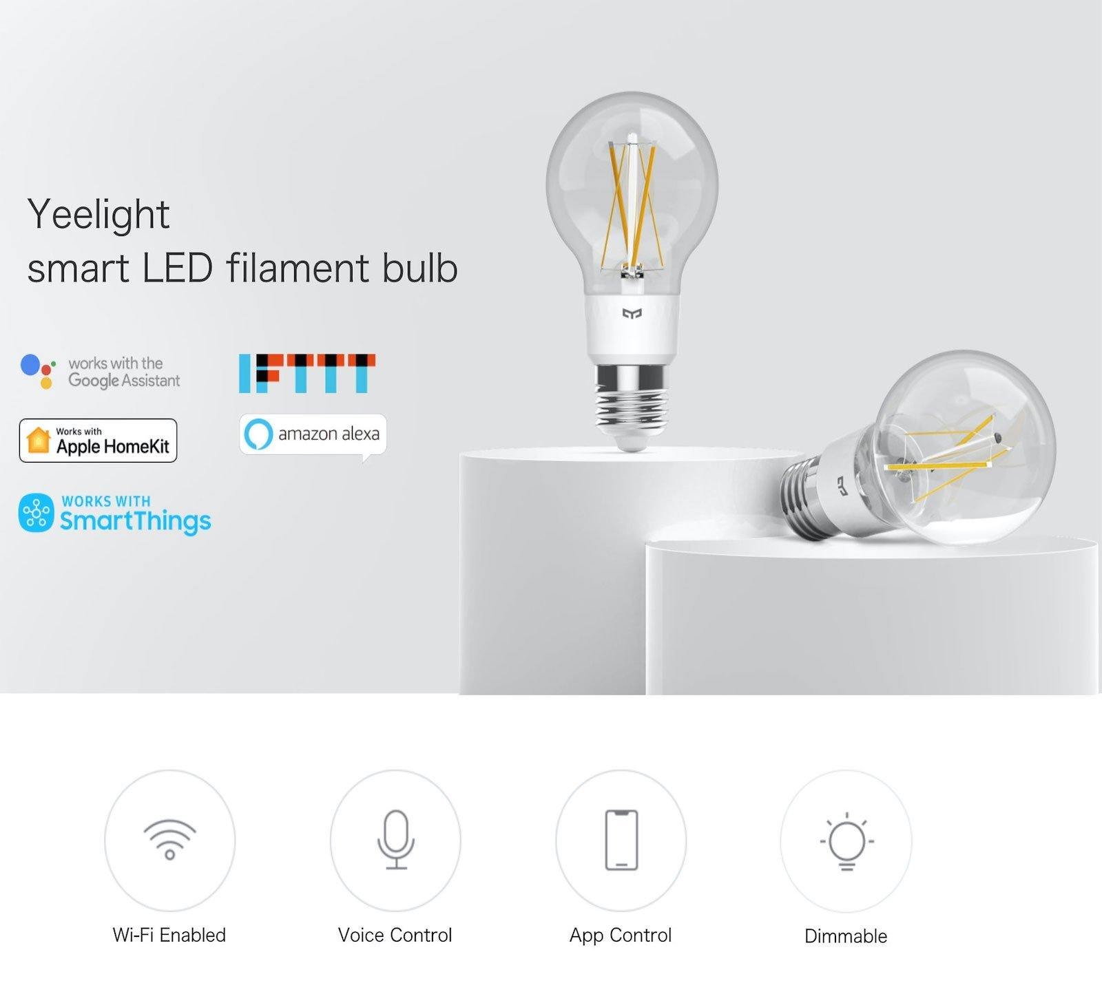 Yeelight Smart LED Filament Bulb (White) — The Technology Store